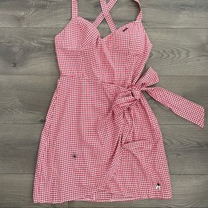 NWOT fashion brand company bug off picnic dress L